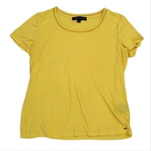 Tommy Hilfiger Yellow Scoop Neck Top